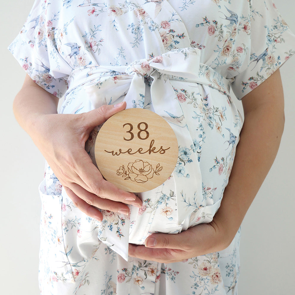 Bloom Pregnancy Wooden Milestone Cards - View 4
