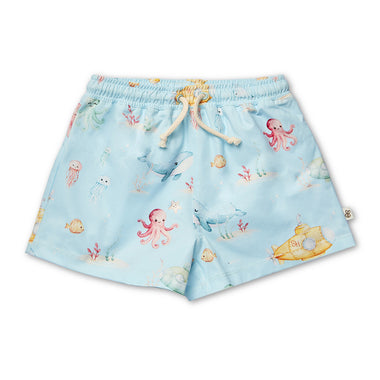 Blue Little Subs Board Shorts | Snuggle Hunny