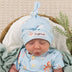 Blue Little Subs Organic Knotted Beanie | Snuggle Hunny