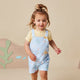 Blue Little Subs Organic Snuggle Overall Shorts - Thumbnail 3