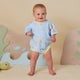 Blue Little Subs Organic Oversized Romper - Thumbnail 9