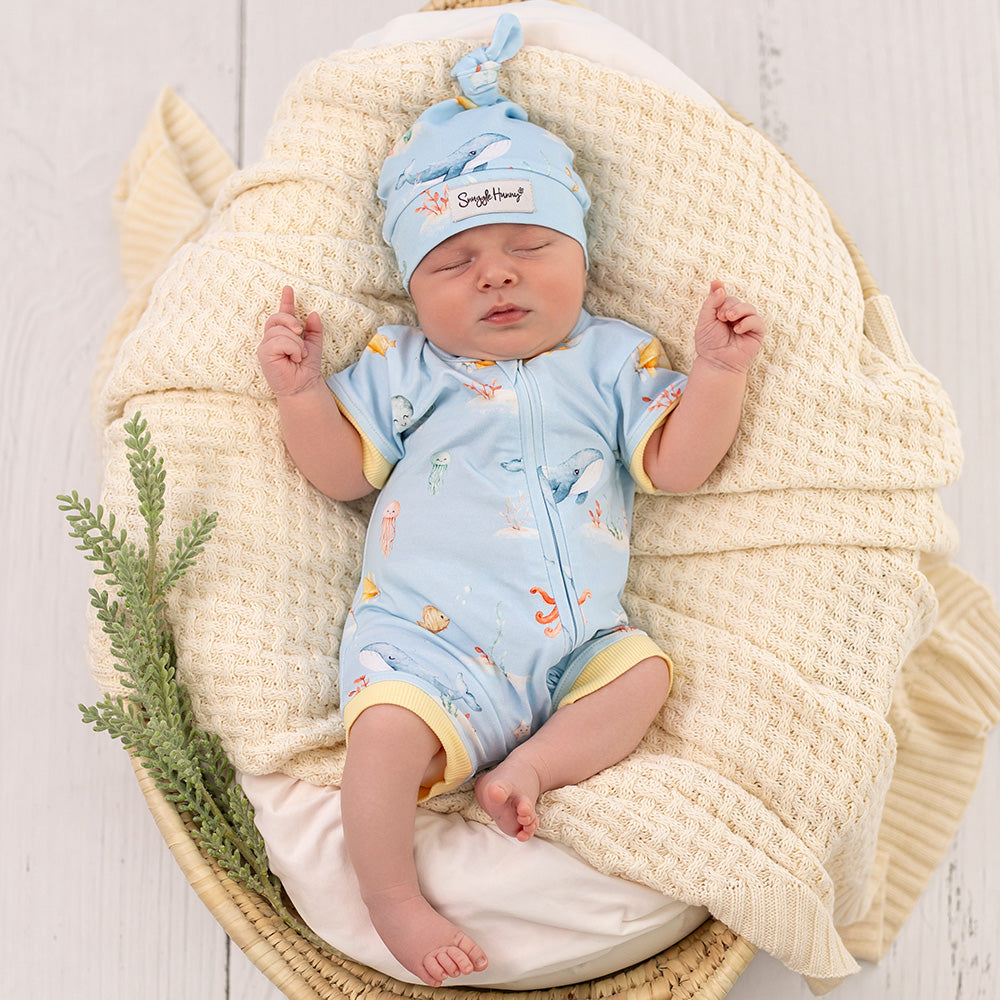 Blue Little Subs Organic Snuggle Shortie - View 4
