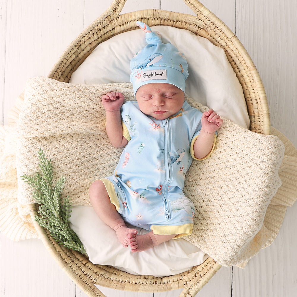 Blue Little Subs Organic Snuggle Shortie - View 15