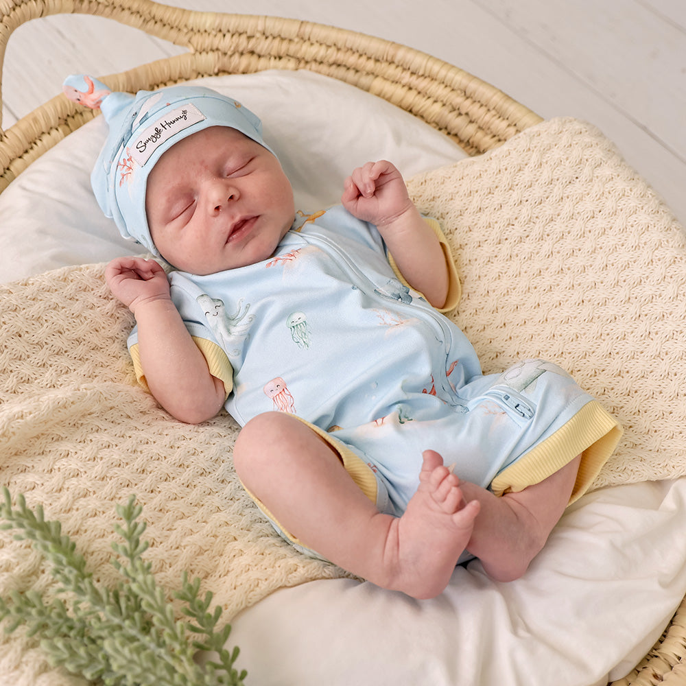 Blue Little Subs Organic Snuggle Shortie - View 9