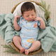 Blue Little Subs Short Sleeve Organic Bodysuit - Thumbnail 12
