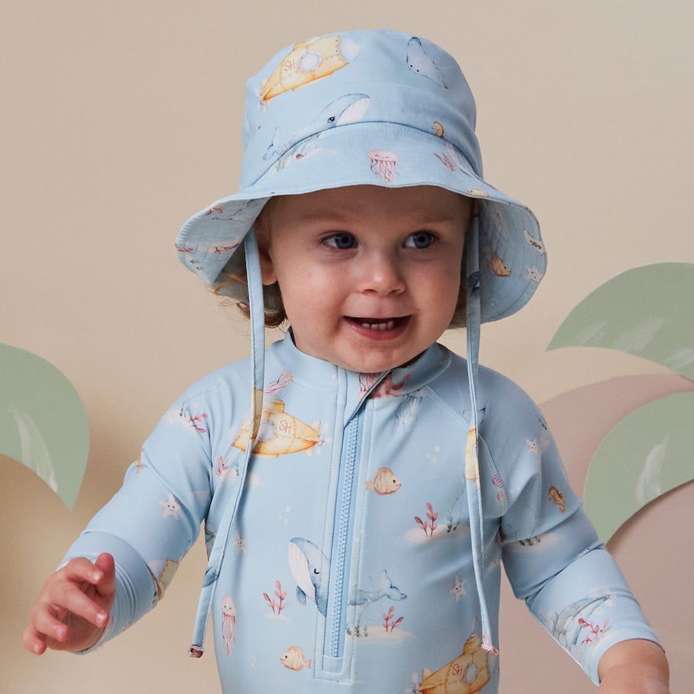 Blue Little Subs Swim Hat - View 6