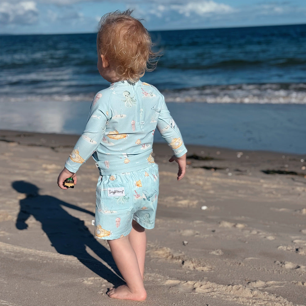 Blue Little Subs Board Shorts - View 7