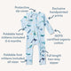 Blue Ocean Organic Snugglesuit Convertible Romper - Thumbnail 4