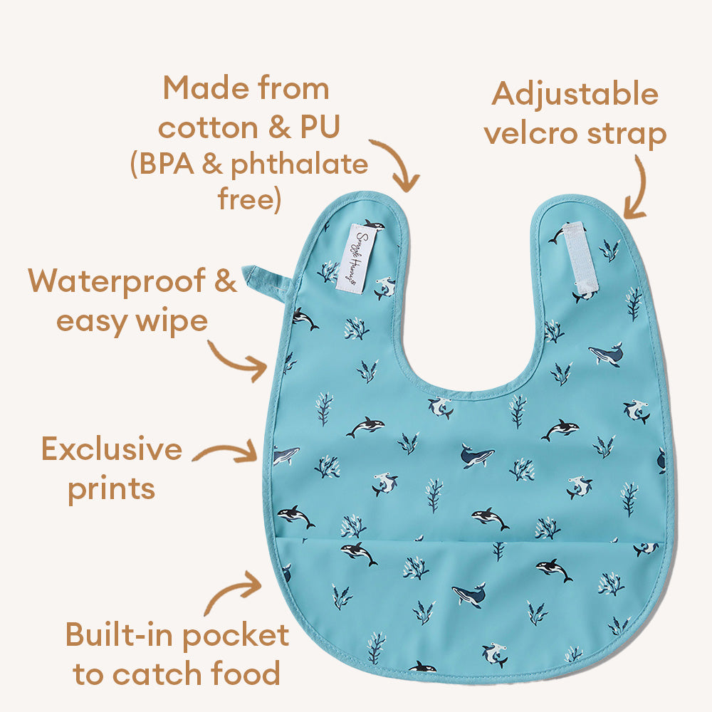Blue Ocean Snuggle Bib - View 4