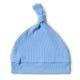 Bluebell Ribbed Organic Knotted Beanie - Thumbnail 5