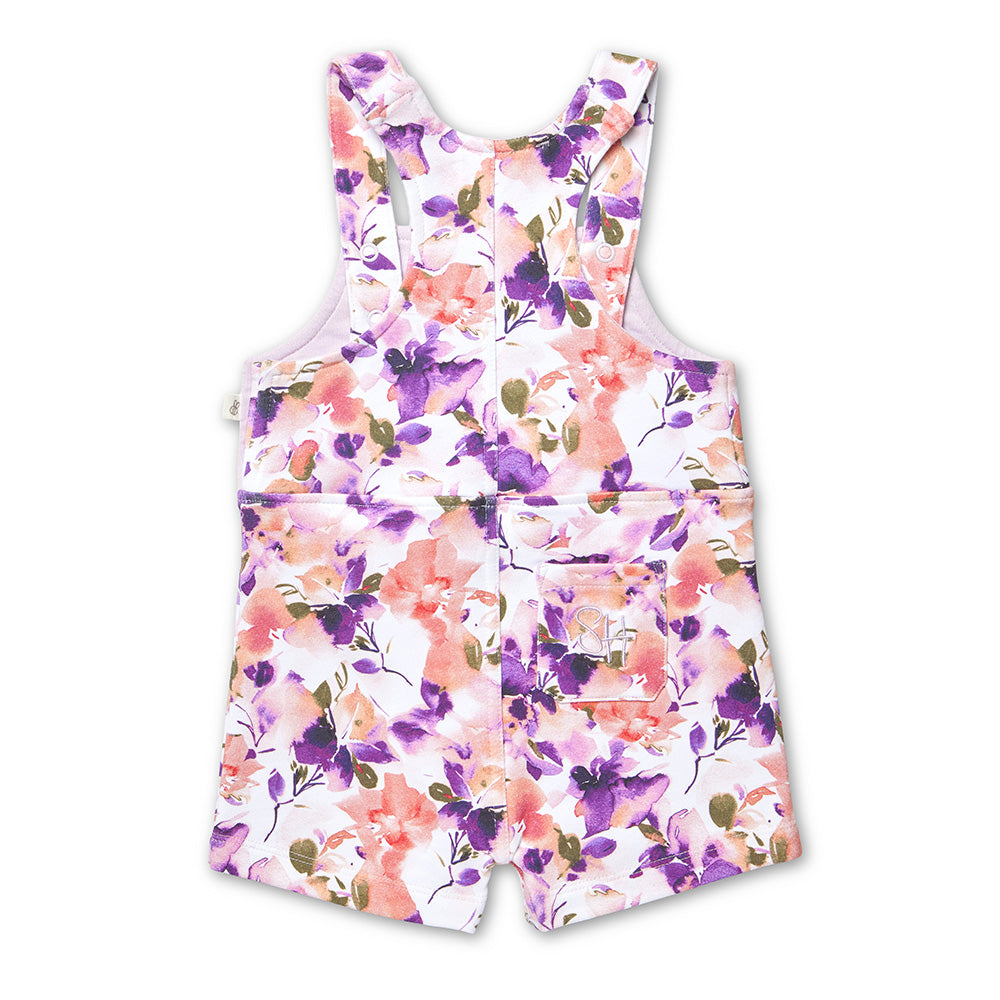 Blushing Beauty Organic Snuggle Overall Shorts - View 6