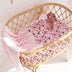 Blushing Beauty Organic Bassinet Sheet / Change Pad Cover-Snuggle Hunny