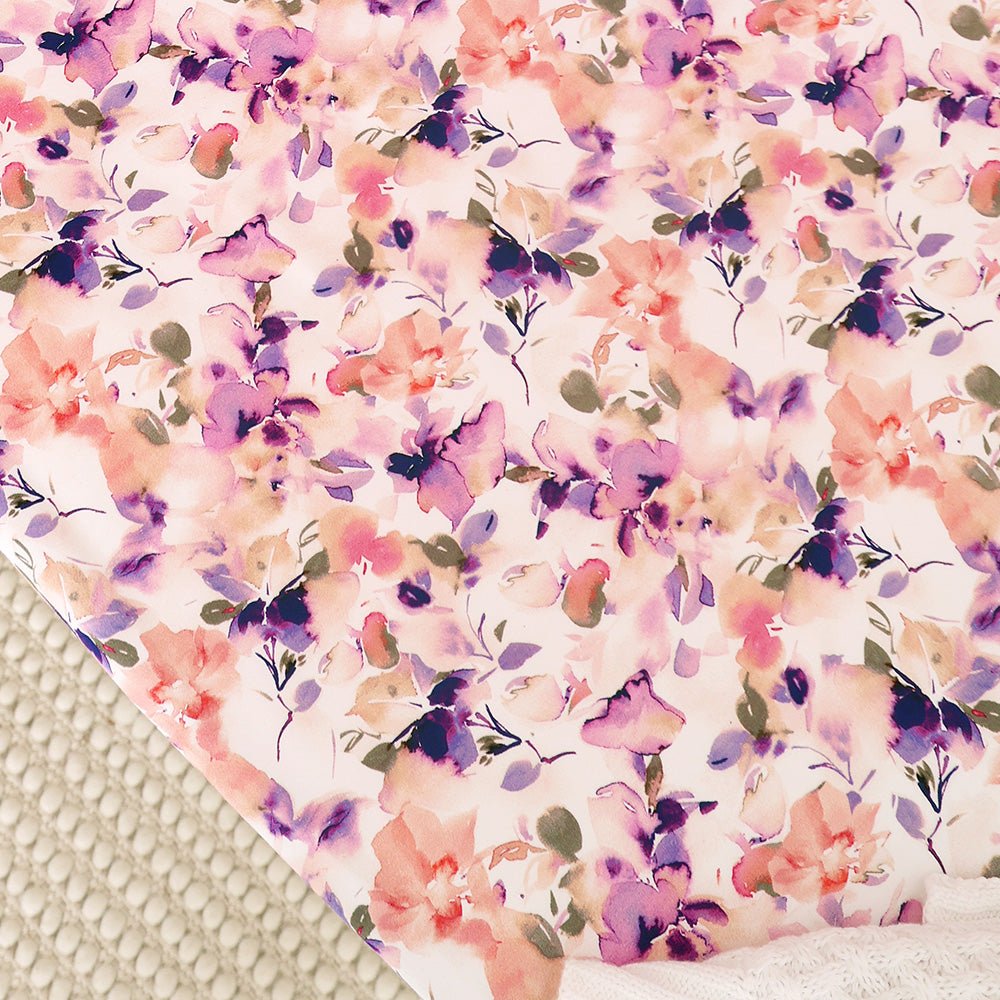 Blushing Beauty Organic Fitted Cot Sheet - View 2