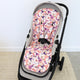 Bundle - Blushing Beauty Pram Liner & Strap Cover Set - Thumbnail 2