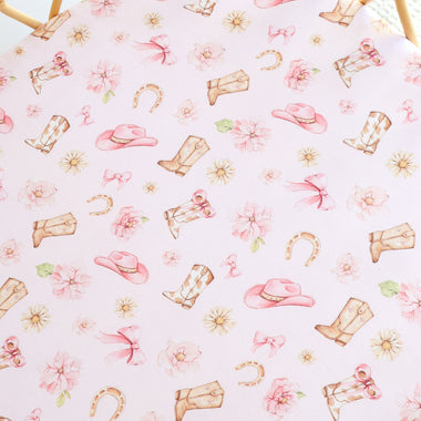 Boots & Bows Organic Bassinet Sheet / Change Pad Cover | Snuggle Hunny