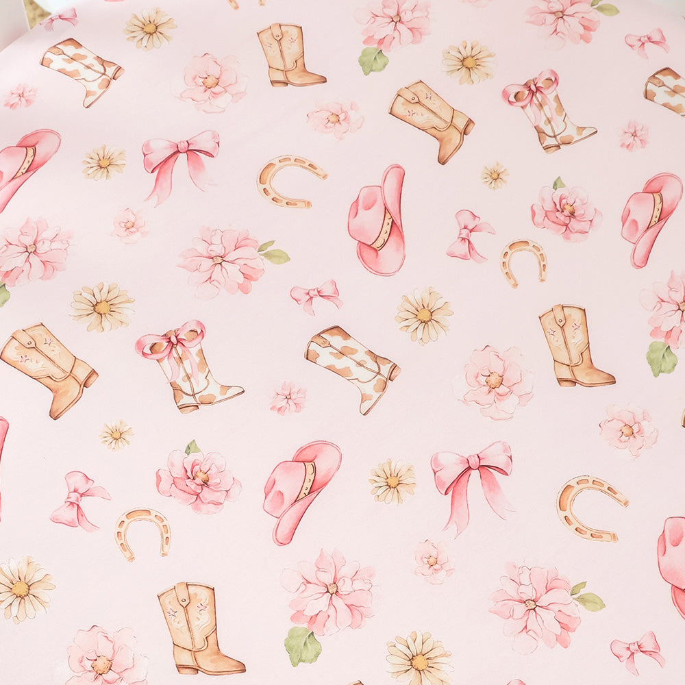 Boots & Bows Organic Fitted Cot Sheet - View 2