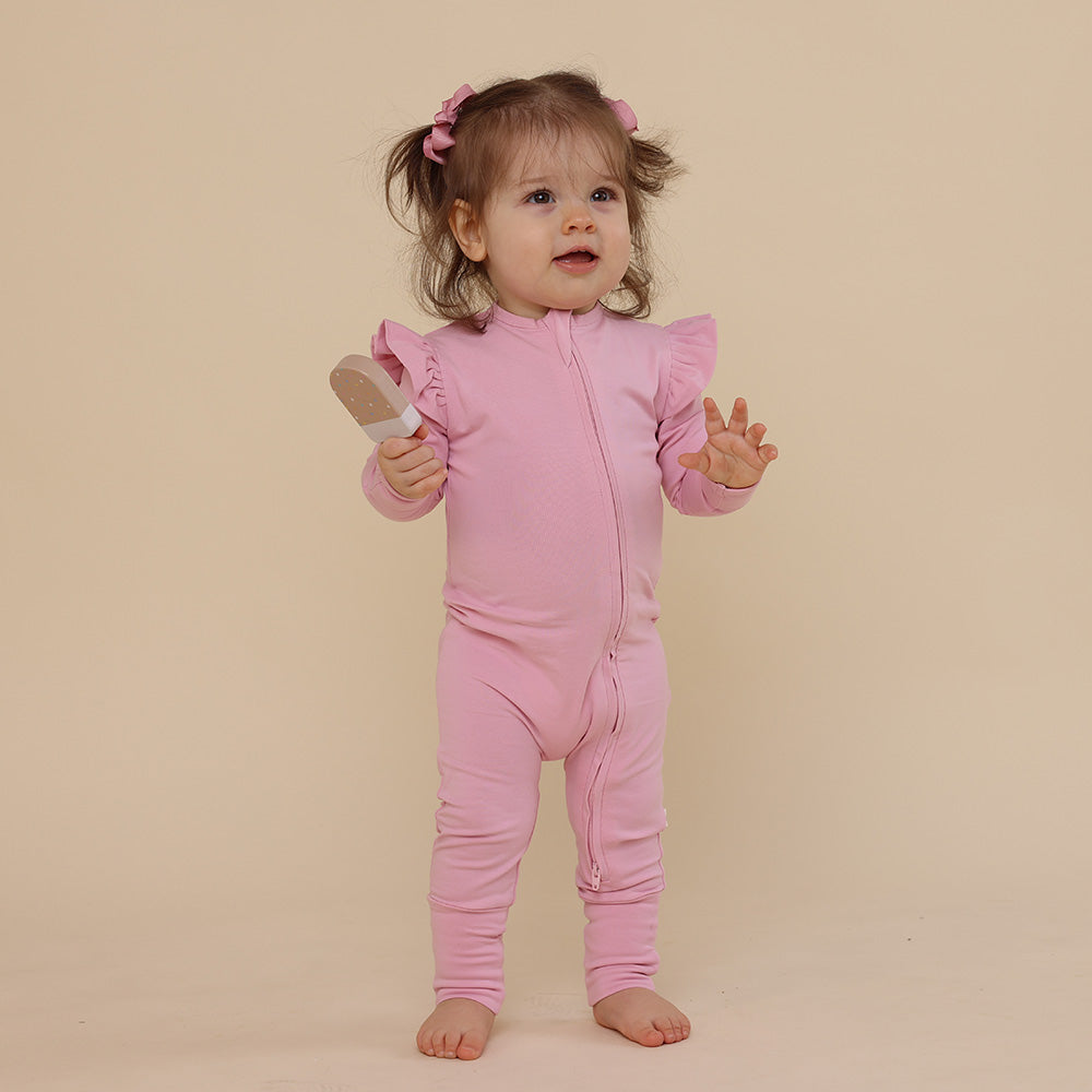 Bubblegum Organic Snugglesuit Convertible Romper - View 2