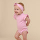 Bubblegum Short Sleeve Organic Bodysuit with Frill - Thumbnail 2