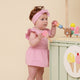 Bubblegum Short Sleeve Organic Dress - Thumbnail 6
