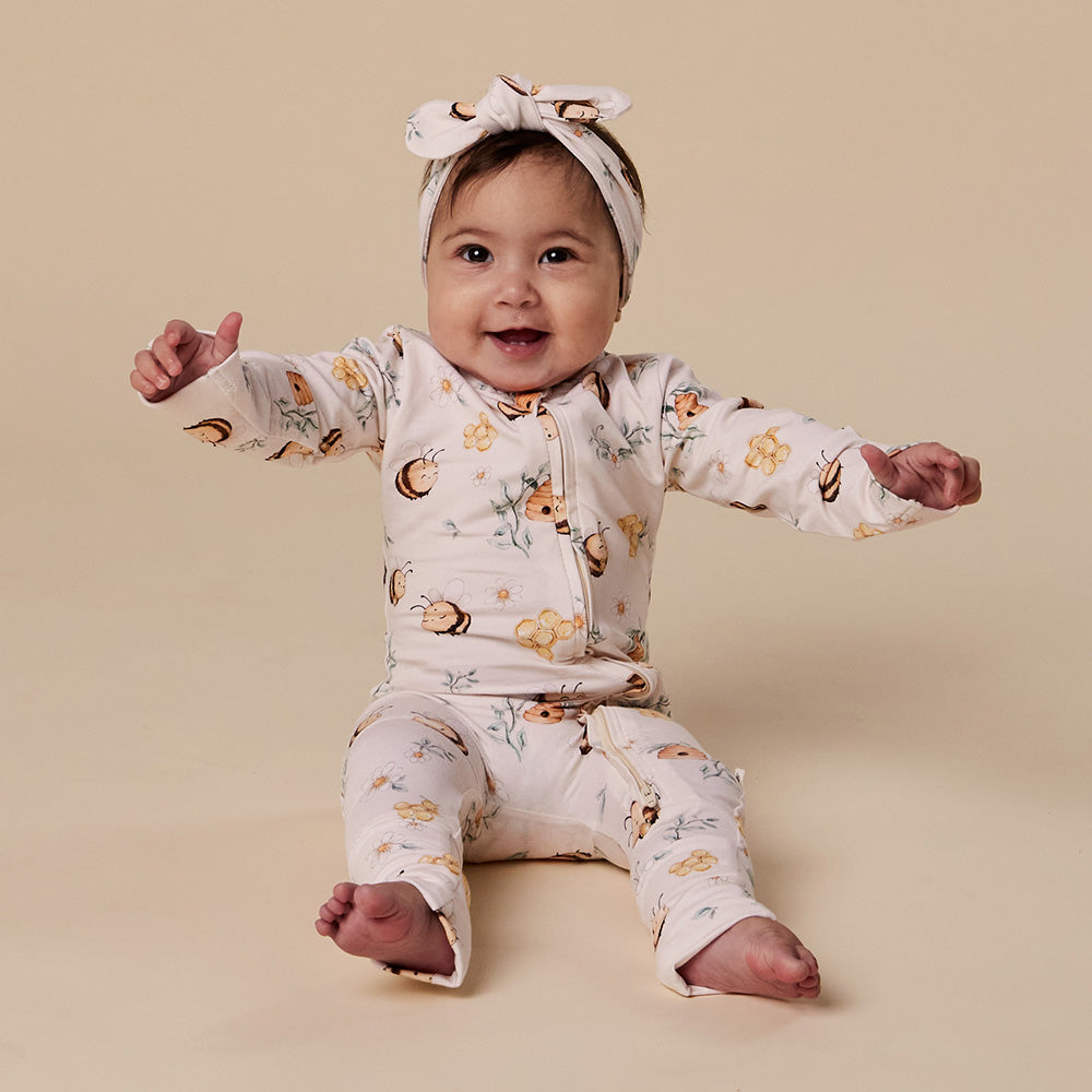 Bumblebees Organic Snugglesuit Convertible Romper - View 1