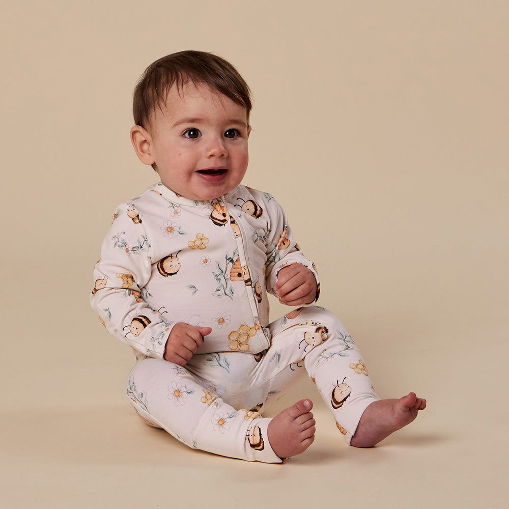 Bumblebees Organic Snugglesuit Convertible Romper - View 14