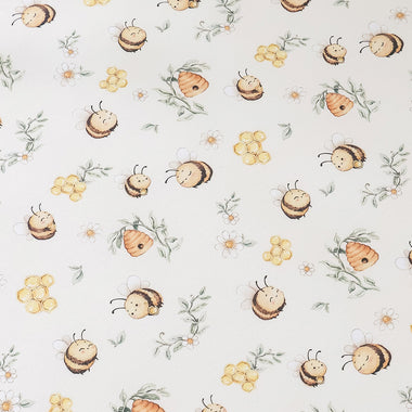 Bumblebees Organic Fitted Cot Sheet | Snuggle Hunny