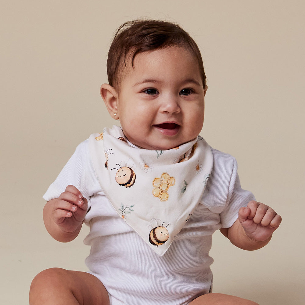Bumblebees Organic Dribble Bib - View 3