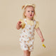 Bumblebees Organic Snuggle Overall Shorts - Thumbnail 1