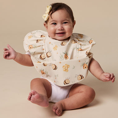 Bumblebees Frill Snuggle Bib | Snuggle Hunny