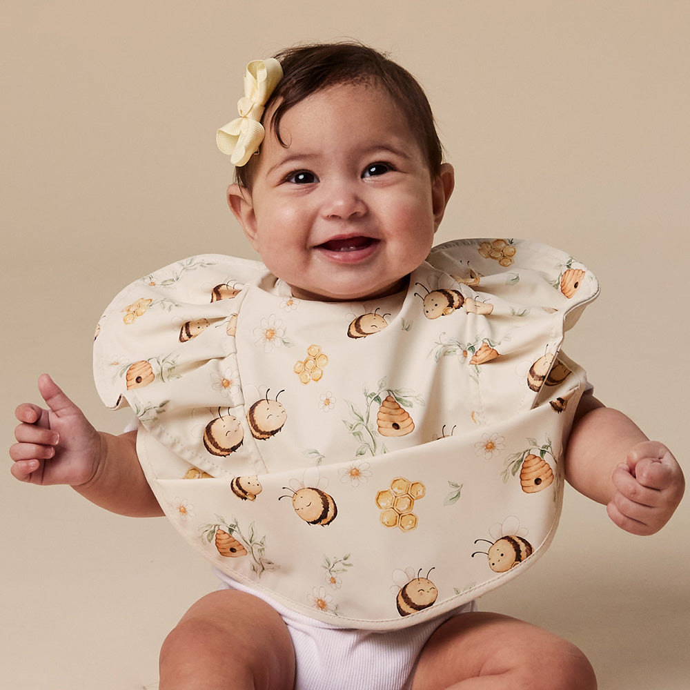 Bumblebees Frill Snuggle Bib - View 5
