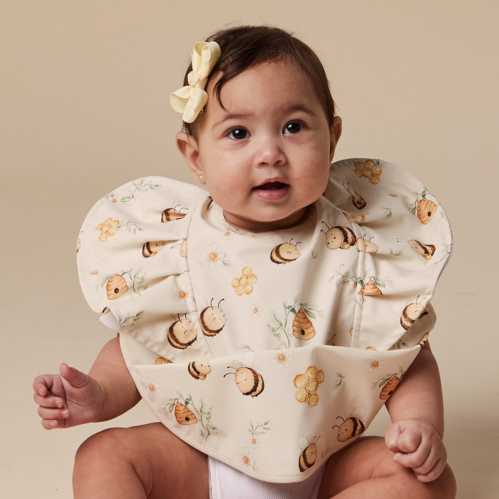 Bumblebees Frill Snuggle Bib - View 3