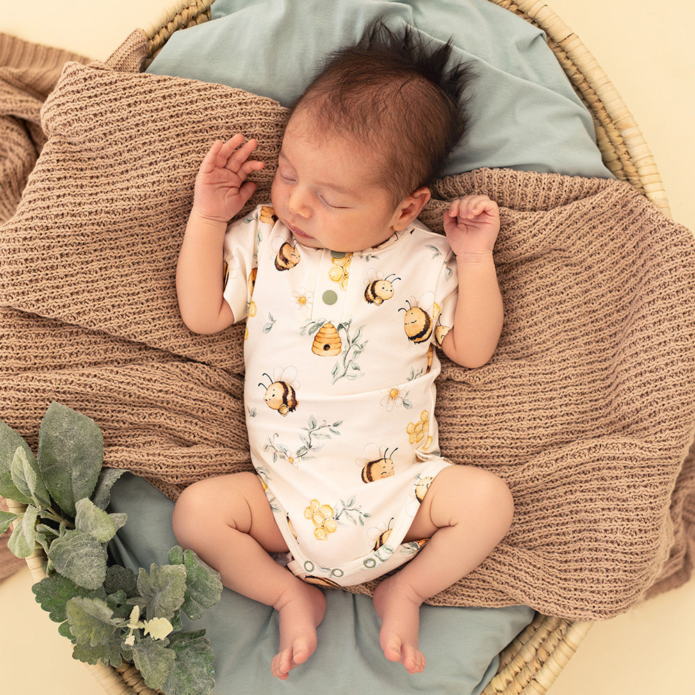 Bumblebees Short Sleeve Organic Bodysuit - View 9