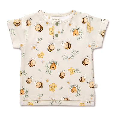 Bumblebees Organic Short Sleeve Top | Snuggle Hunny
