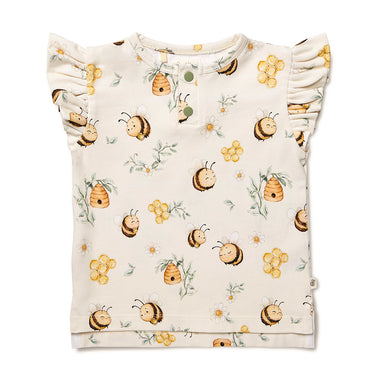 Bumblebees Organic Short Sleeve Top | Snuggle Hunny