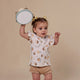 Bumblebees Organic Short Sleeve Top with Frill - Thumbnail 4