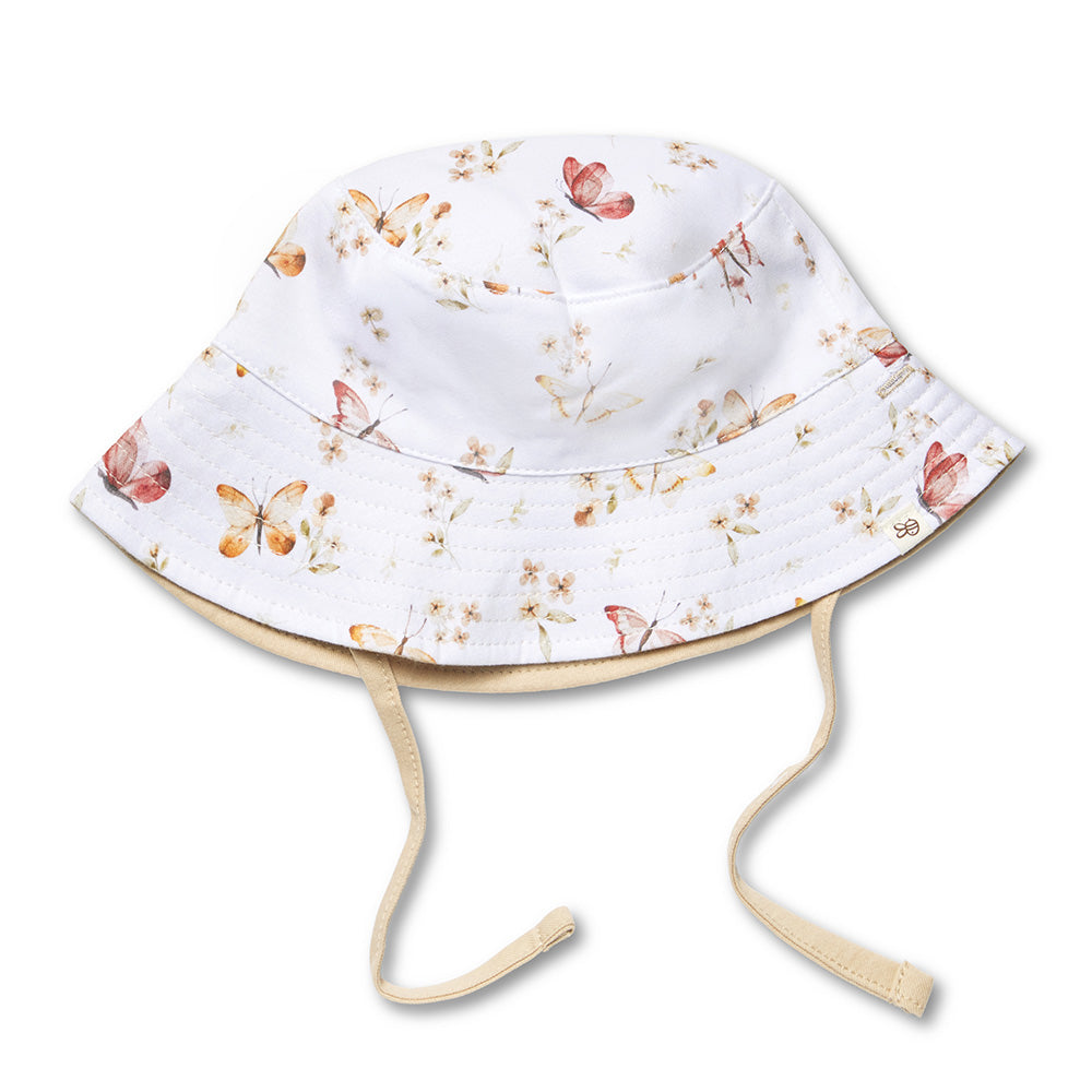 Butterfly Reversible Cotton Bucket Hat - View 2