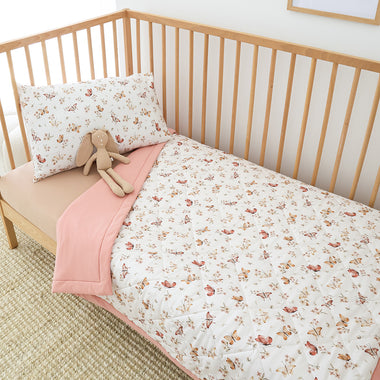 Butterfly Organic Cotton Cot Comforter | Snuggle Hunny
