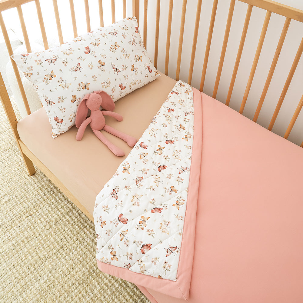 Butterfly Organic Cotton Cot Comforter - View 9