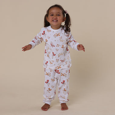 Butterfly Organic Kids Long Sleeve PJ Set | Snuggle Hunny