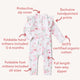 Camille Organic Snugglesuit Convertible Romper with Frill - Thumbnail 4
