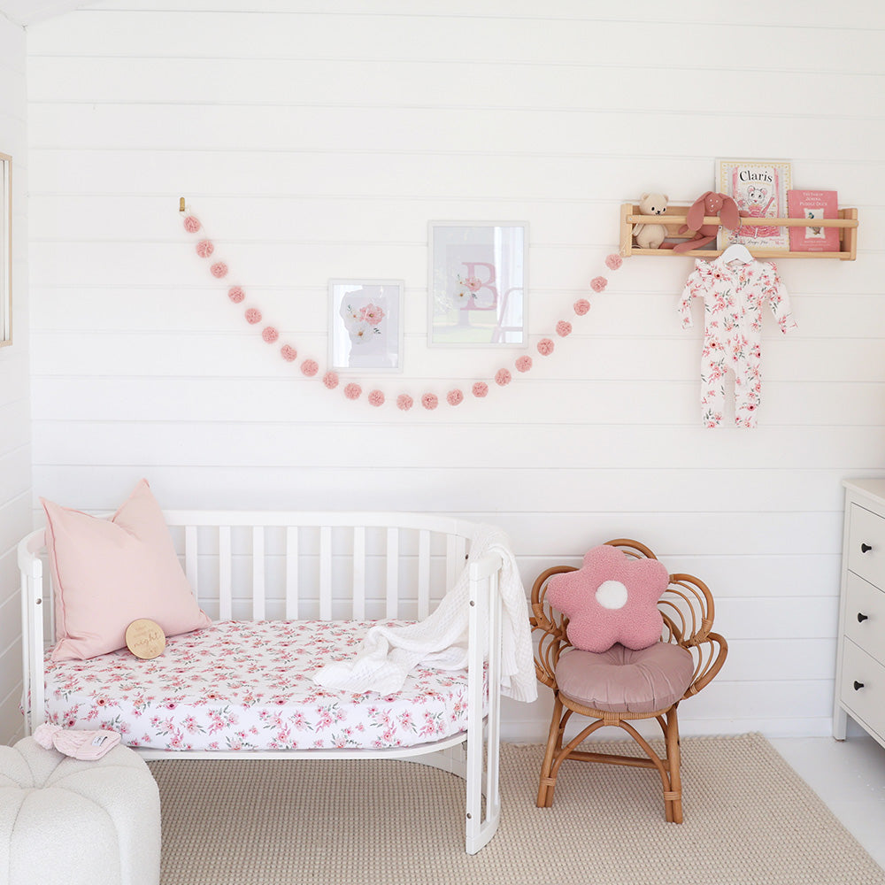 Camille Organic Fitted Cot Sheet - View 3