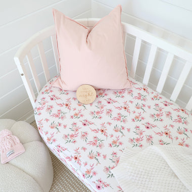 Camille Organic Fitted Cot Sheet | Snuggle Hunny