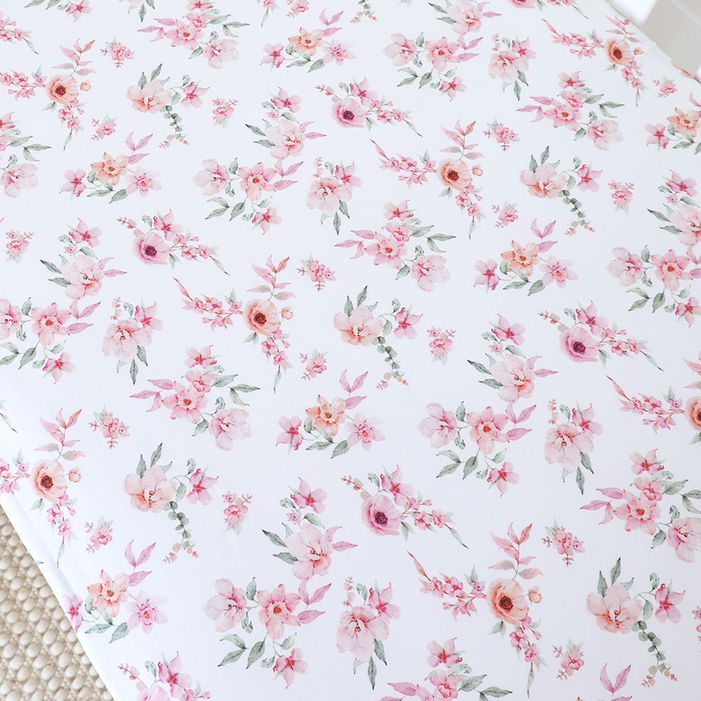 Camille Organic Fitted Cot Sheet - View 2