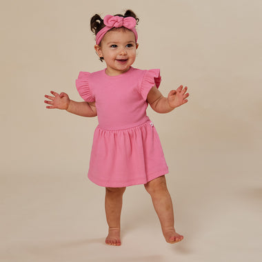 Candy Short Sleeve Organic Dress | Snuggle Hunny