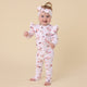 Carousel Organic Snugglesuit Convertible Romper with Frill - Thumbnail 3