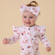 Carousel Organic Snugglesuit Convertible Romper with Frill - Thumbnail 9