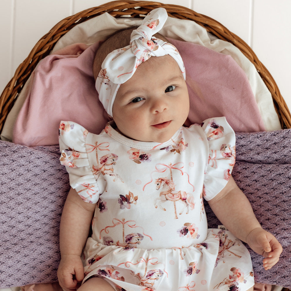 Carousel Short Sleeve Organic Dress - View 11