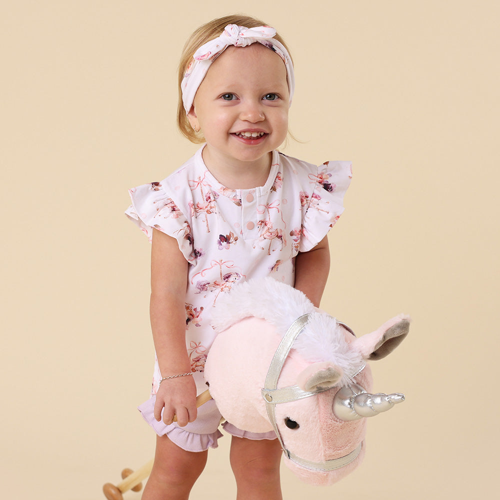 Carousel Organic Short Sleeve Top with Frill - View 11