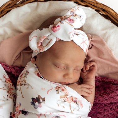 Carousel Organic Topknot | Snuggle Hunny