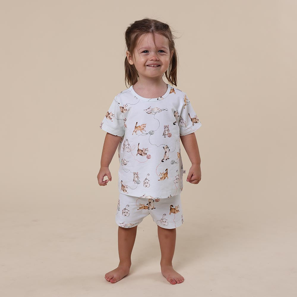 Kittens Organic Kids PJ Set - View 4